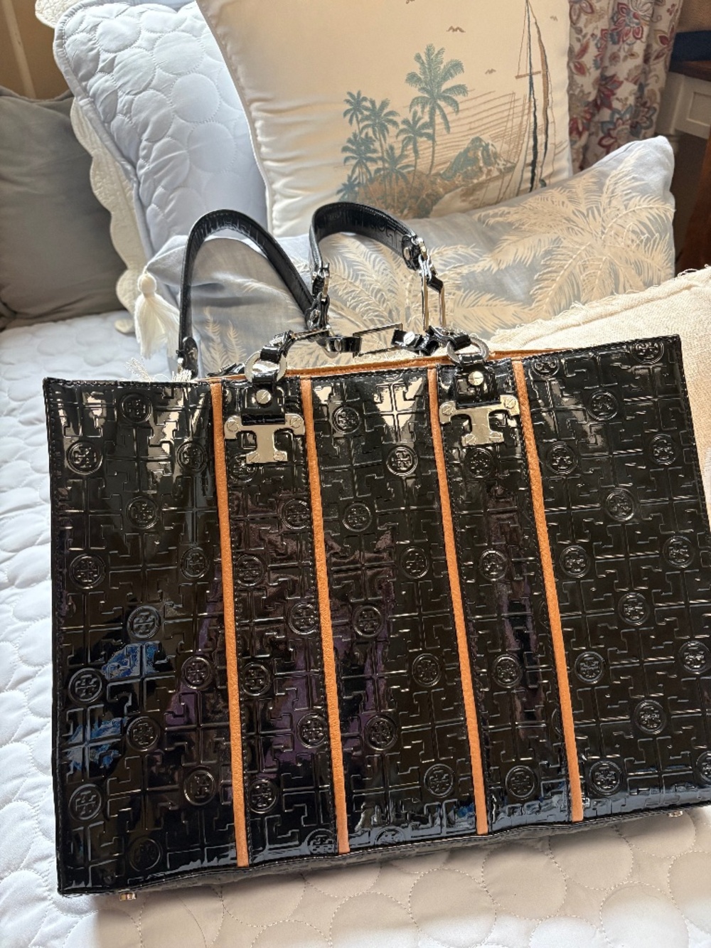 Tory Burch Patent Tote- rare